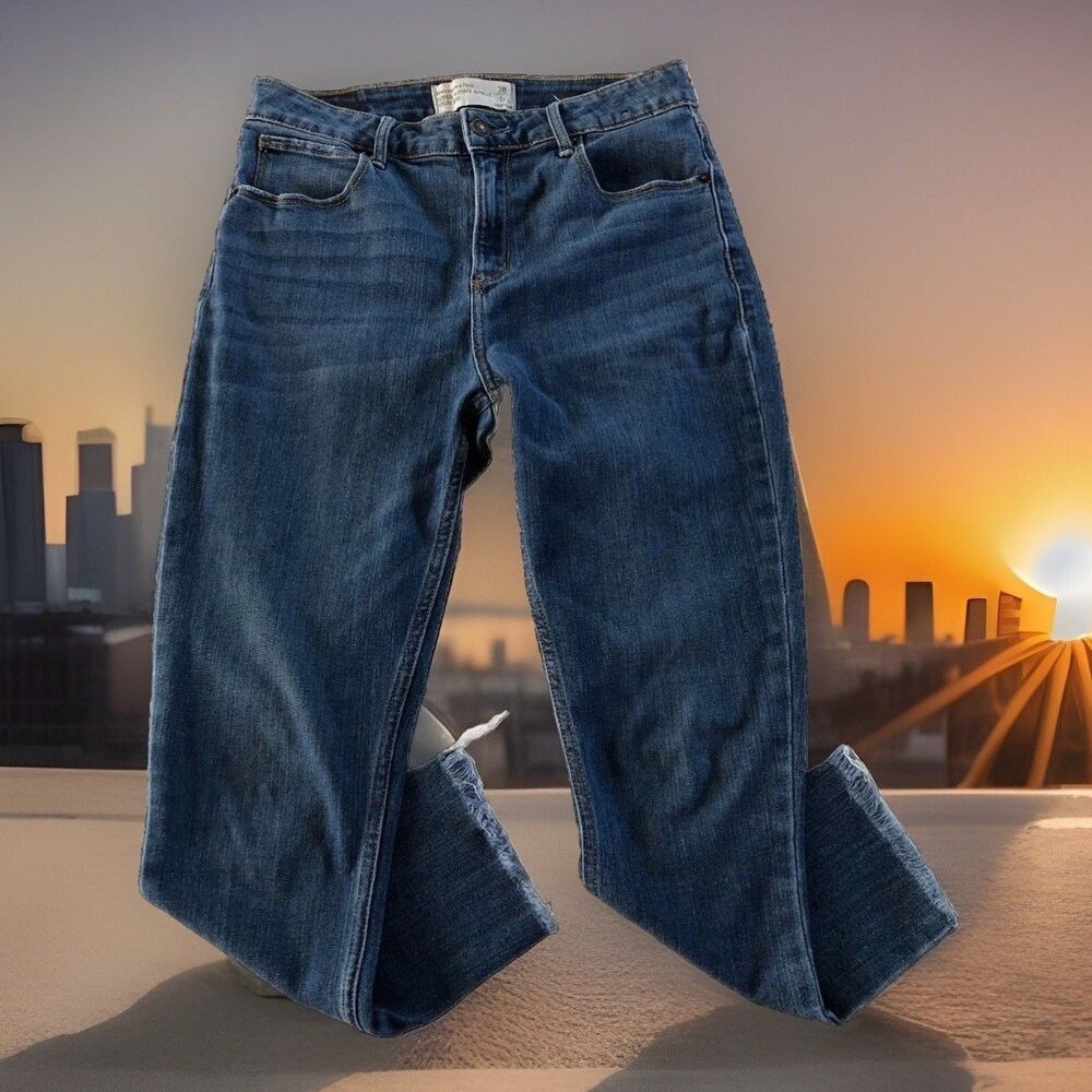 Abercrombie & Fitch Women’s Super Skinny Ankle High Rise Jeans Raw Hem 28/6